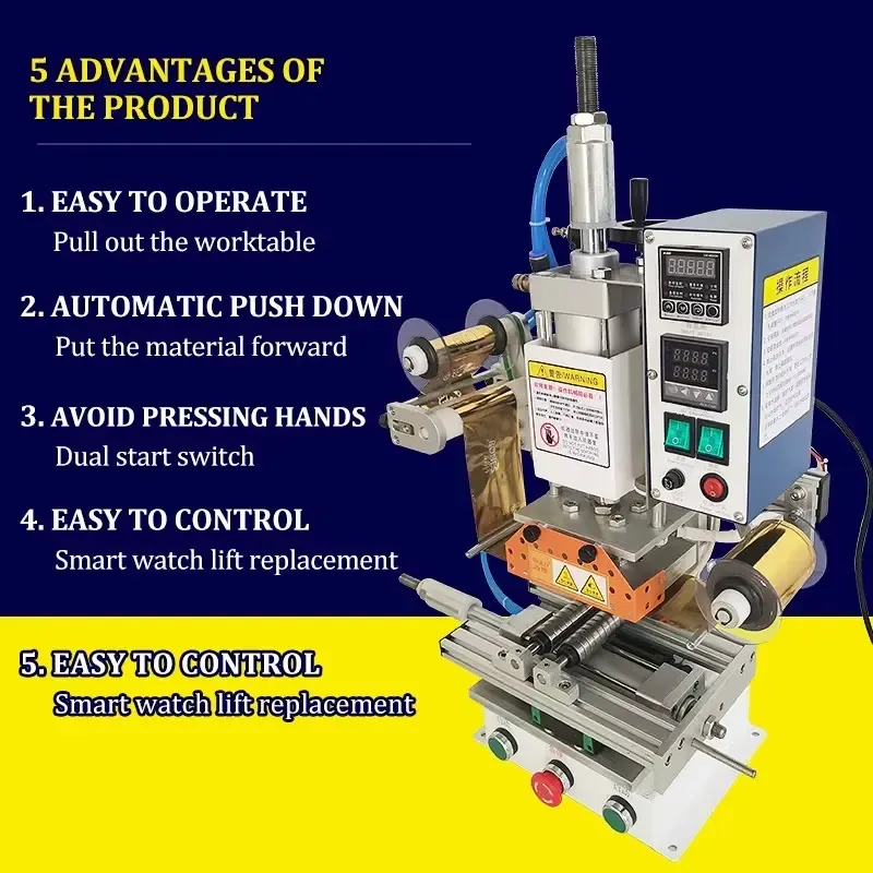 Custom Gold Foil Stamping Machine for Logo Printing and Product Branding - image 2