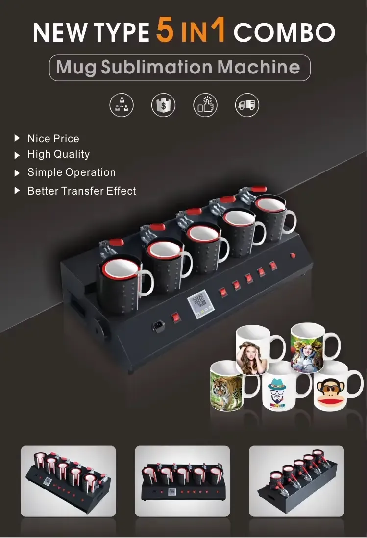 Multi-function 5-in-1 Mug Press Machine detail 3