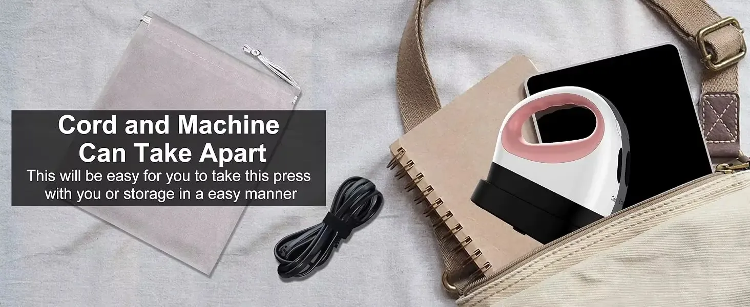 Mini prensa térmica elétrica portátil para artesanato - detalhe 11