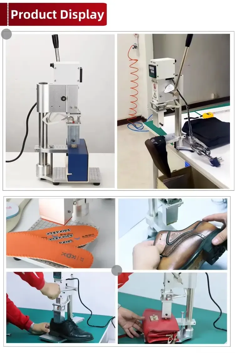 Petite machine de marquage à chaud manuelle pour cuir en atelier - détail 4