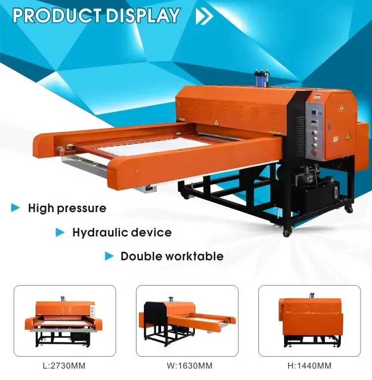 Large Format Hydraulic Heat Press Machine 80x100cm to 120x150cm detail 1
