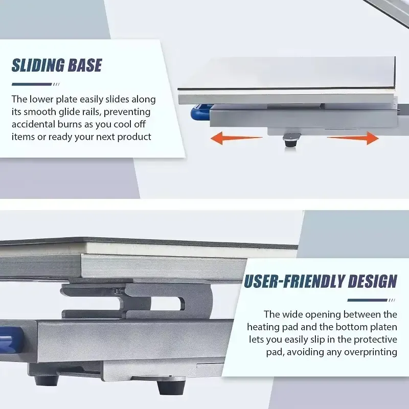 Drawer Manual Heat Press for Garment Printing detail 6