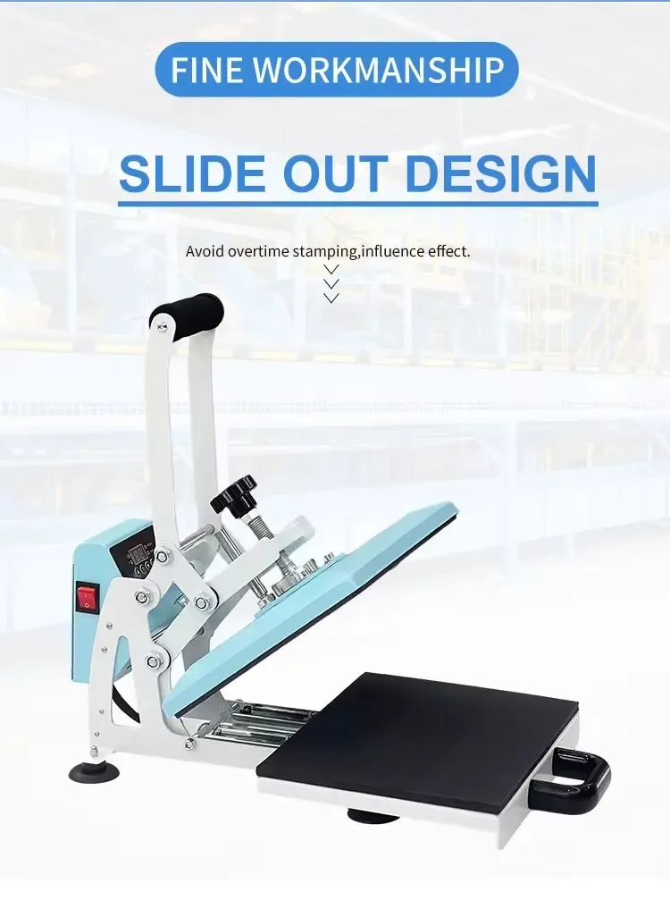 Manual Heat Press for T-Shirt and Fabric Transfer detail 2