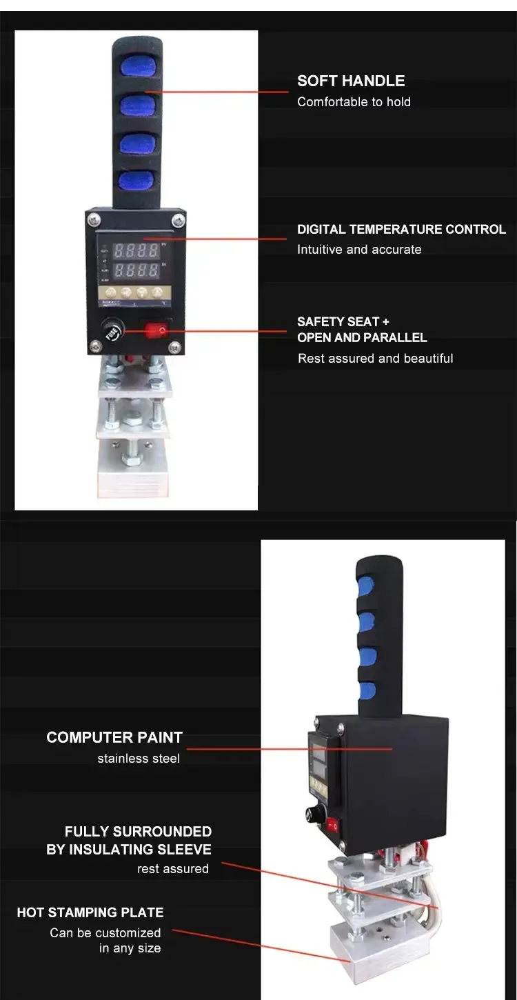 Máquina eléctrica automática de estampado en caliente para personalización comercial - detalle 3