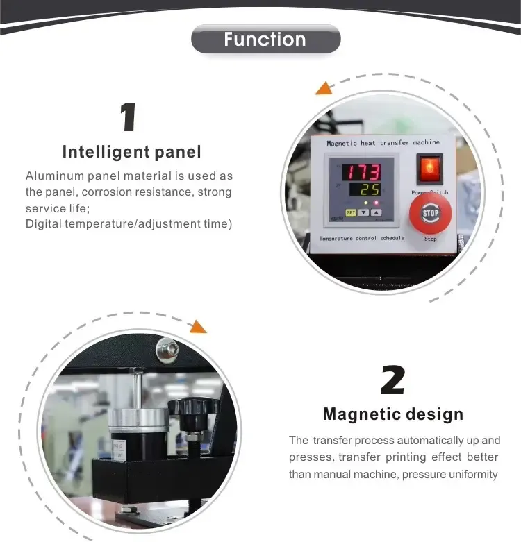40x60cm Dual Station Manual Heat Press Machine detail 2