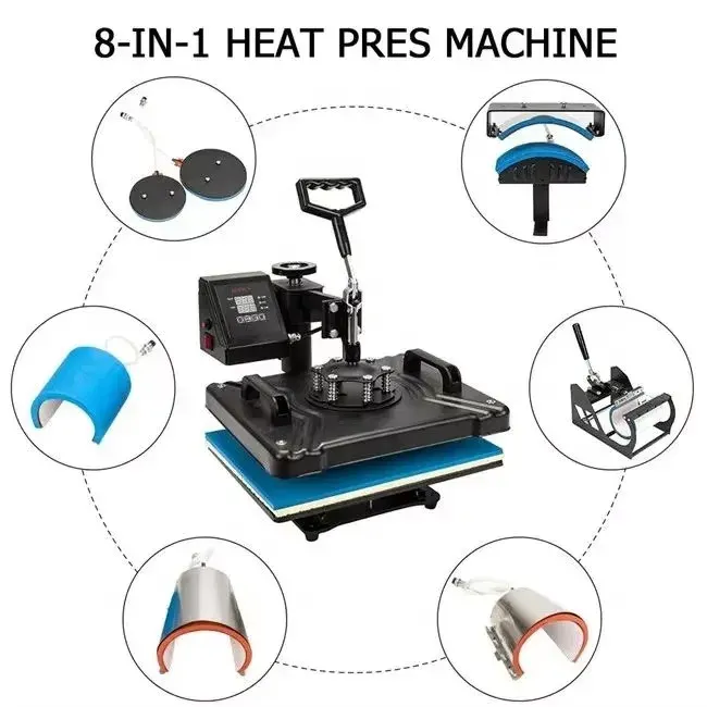 8-in-1 Heat Press Machine for Custom Products - image 6