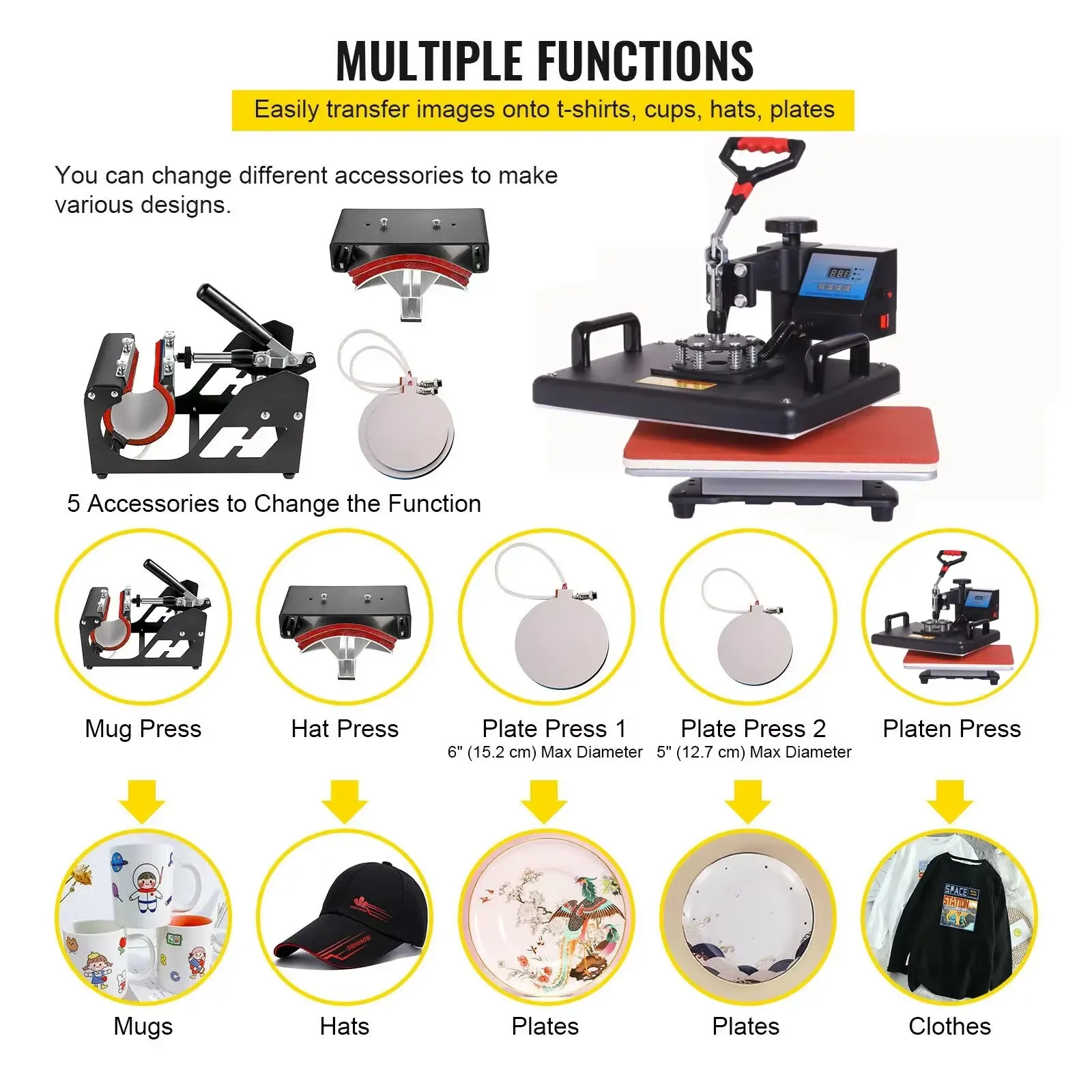 10-in-1 Combo Heat Press for Custom Transfer Production detail 3