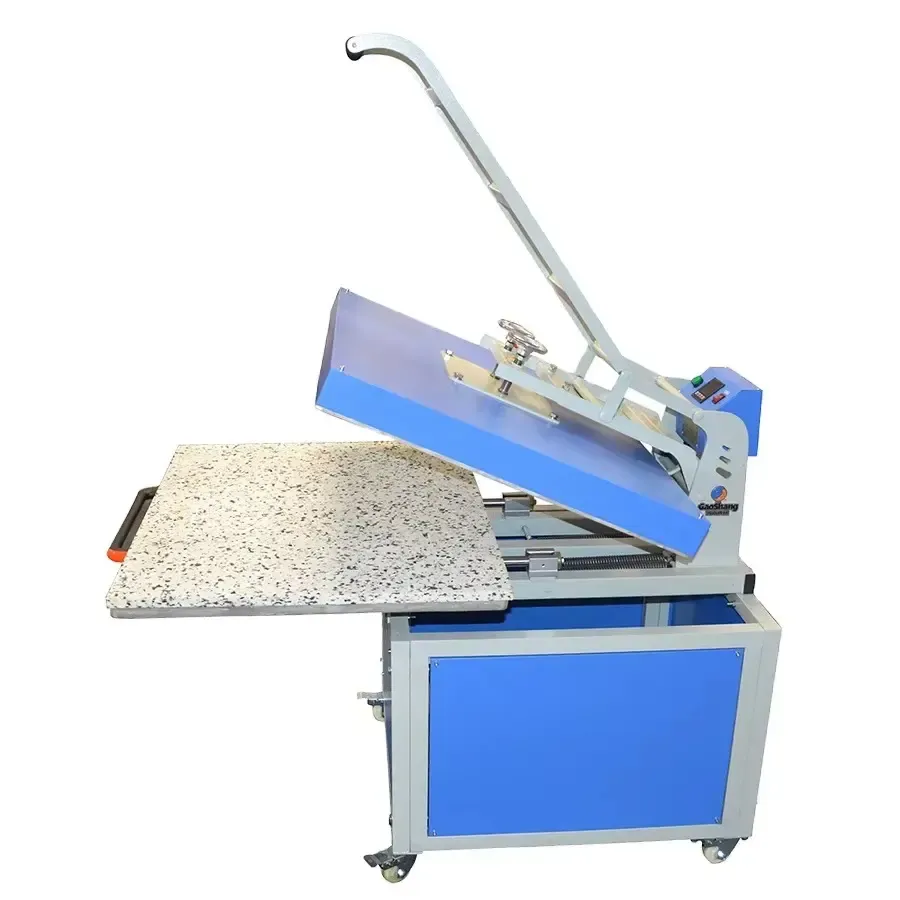 Plancha térmica manual plana de gran formato para producción textil - detalle 2