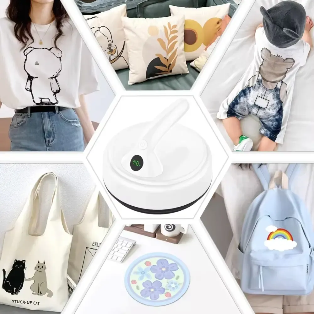 5-Inch Portable Electric Heat Press Machine for Small Custom Products - image 4