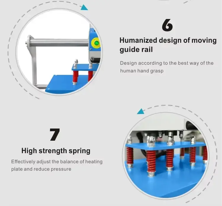 60x40cm Semi-Automatic Hydraulic Heat Press Machine detail 6