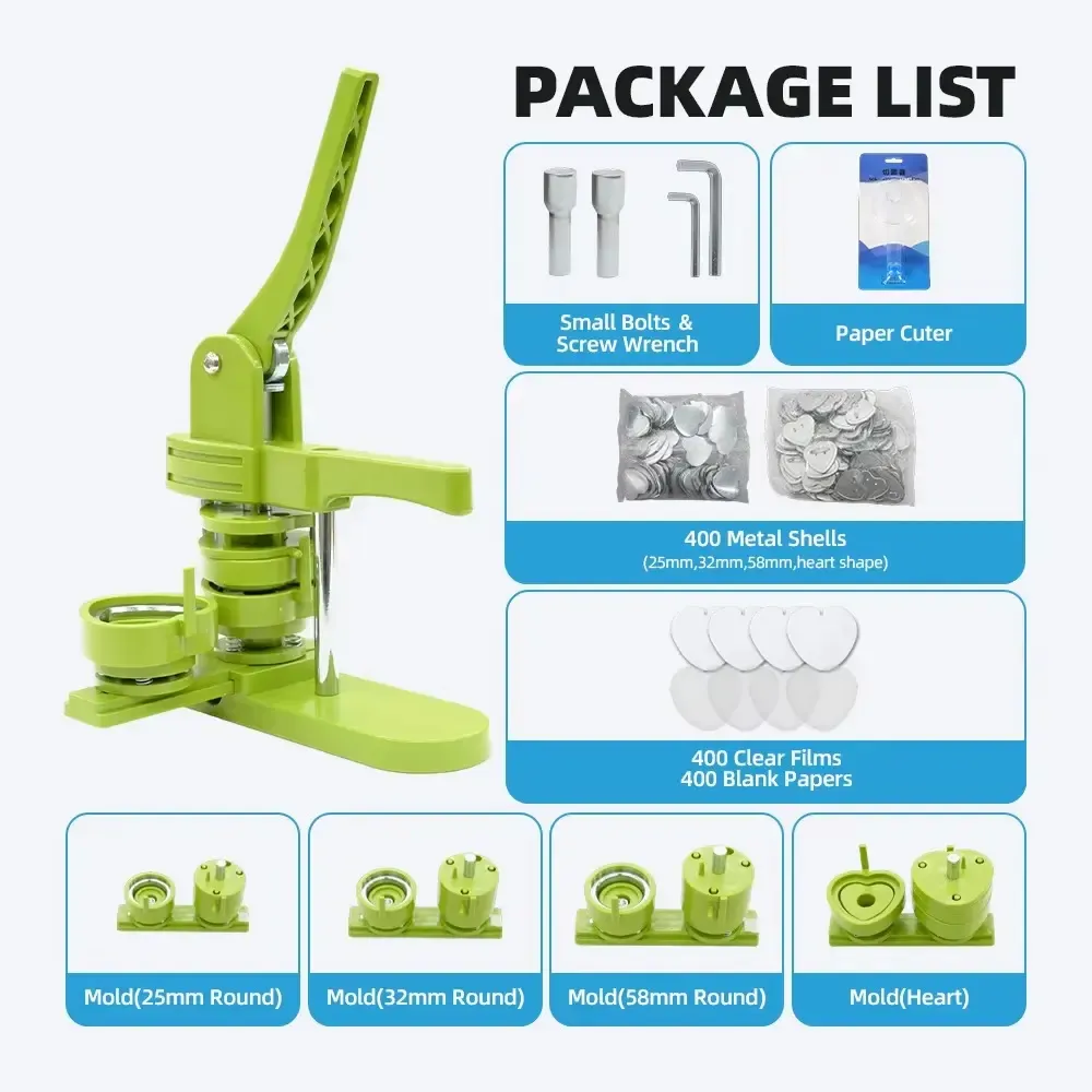 Professional 3-in-1 Heart Shape Fridge Magnet Making Machine detail 6