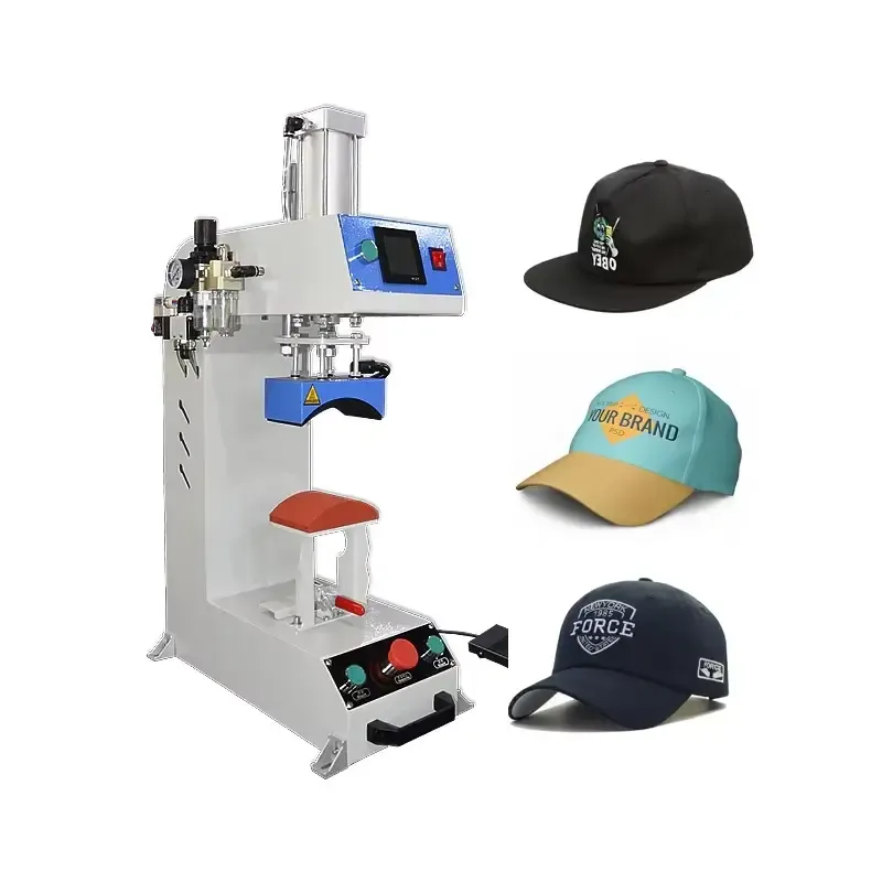 Plancha neumática semiautomática para gorras para talleres de personalización - imagen 5