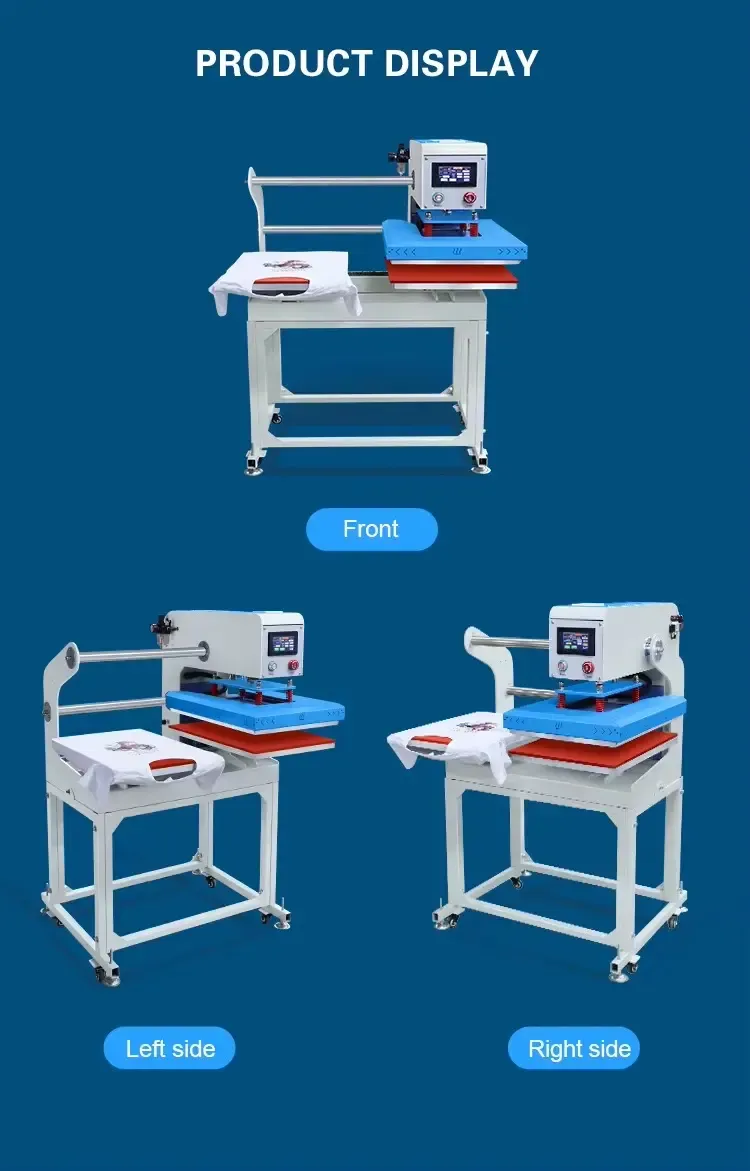 60x40cm 24x16 Inch Pneumatic Heat Press Machine detail 13