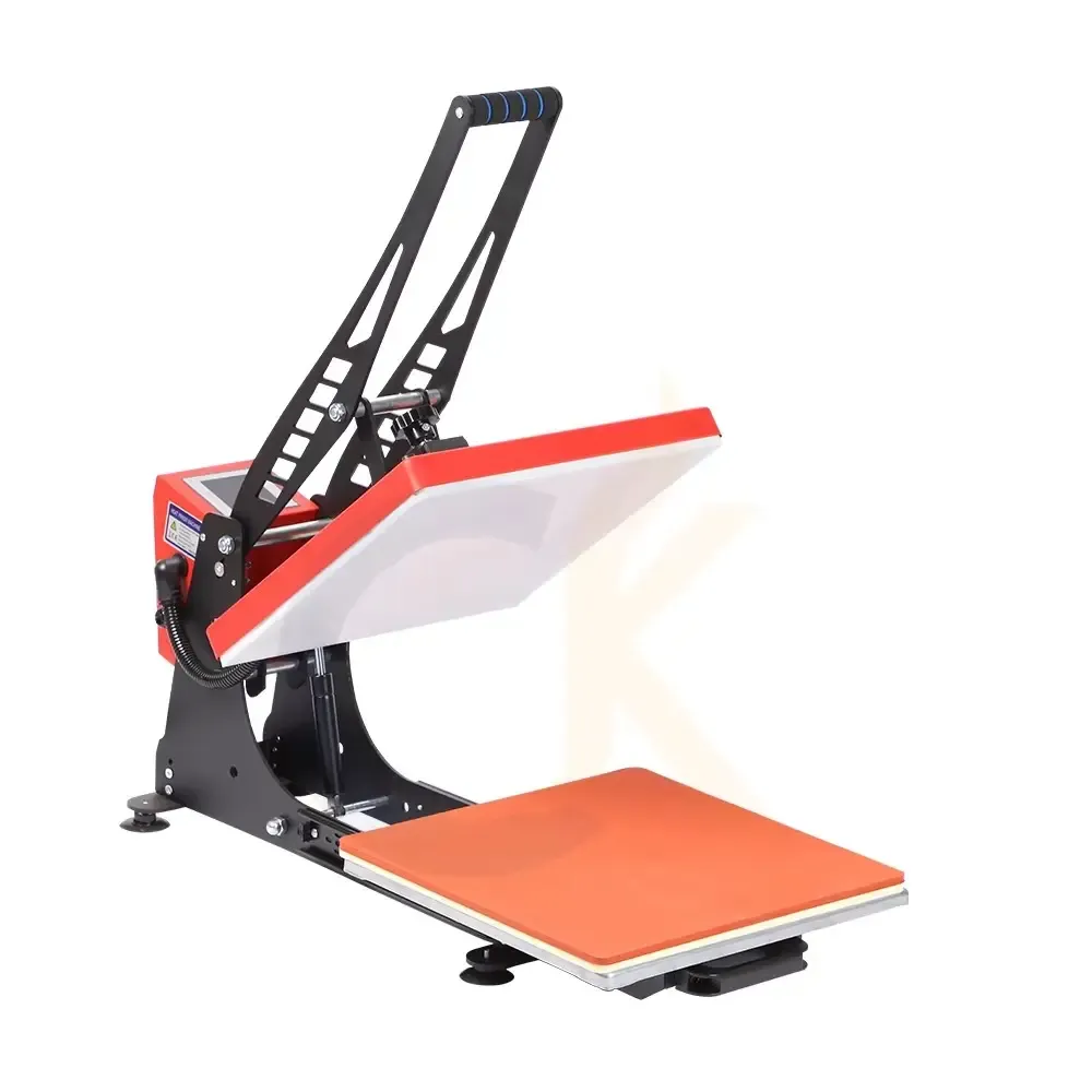 High-Pressure Manual Clamshell Heat Press Machine for T-Shirt Transfer detail 1