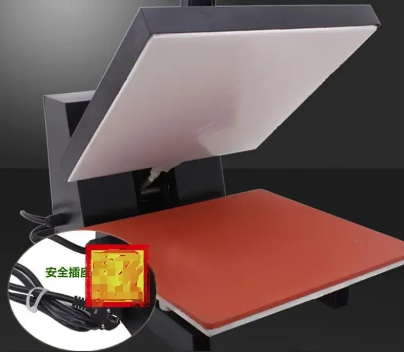 Plancha térmica manual tipo almeja negra con panel de control digital - detalle 4