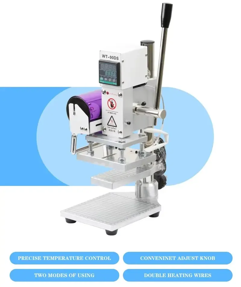 Machine de marquage à chaud manuelle pour logos sur cuir - détail 1