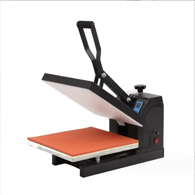 Plancha térmica manual tipo almeja negra con panel de control digital - detalle 1