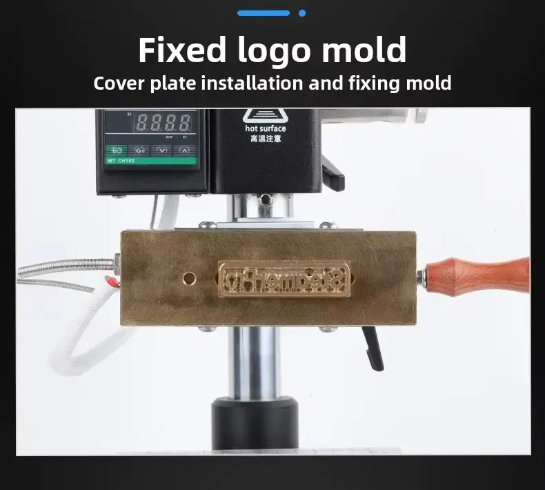 Machine de marquage à chaud WT-90PS à tête basculante pour un marquage de logo précis - détail 5