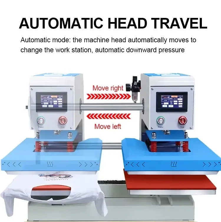 60x40cm 24x16 Inch Pneumatic Heat Press Machine detail 5
