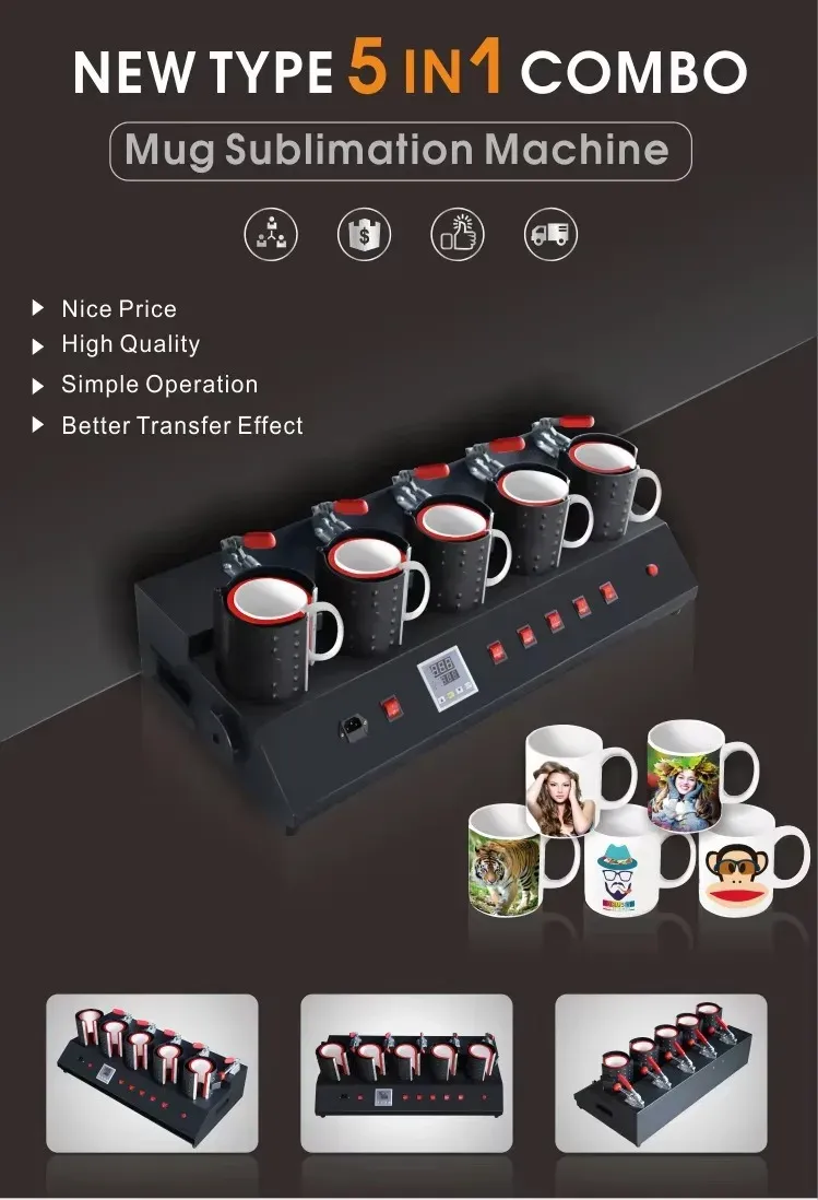 5-in-1 Sublimation Cup Heat Press Machine - image 4