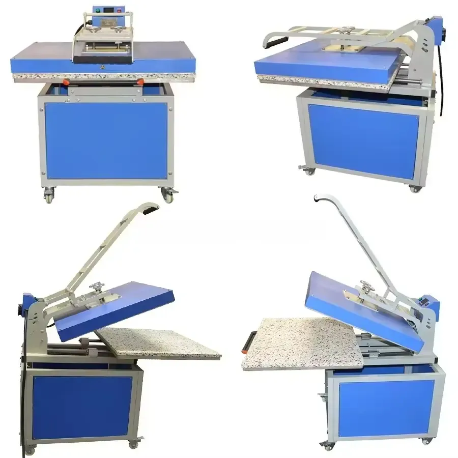 Plancha térmica manual plana de gran formato para producción textil - imagen 5