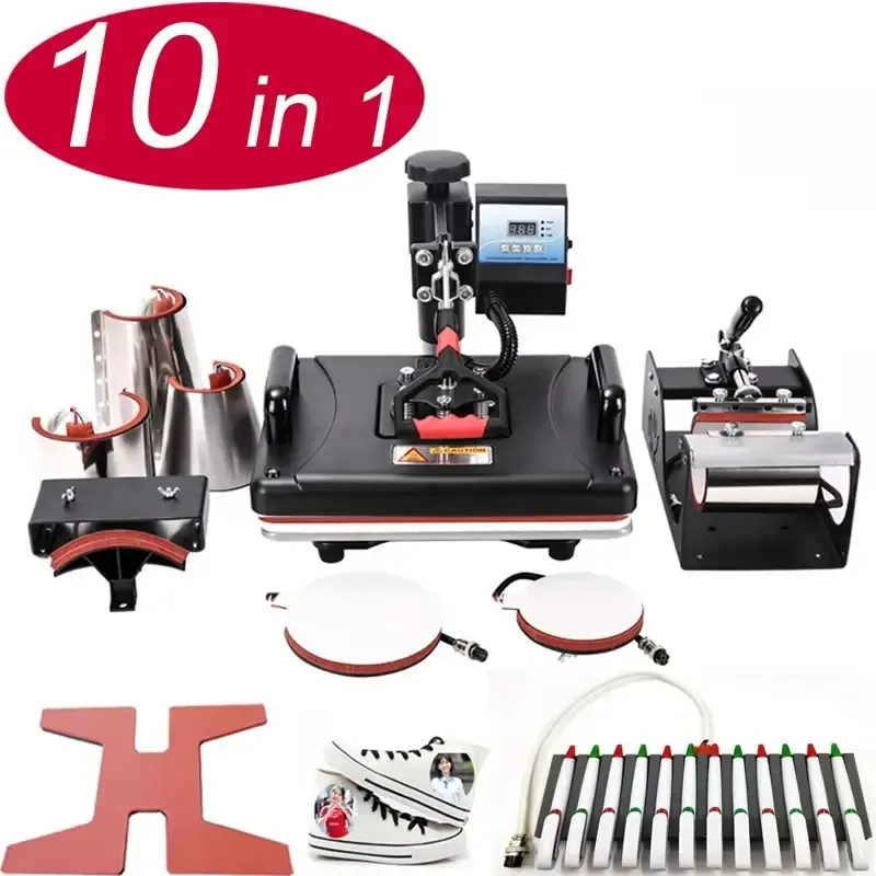 10-in-1 Combo Heat Press for Custom Transfer Production - image 2