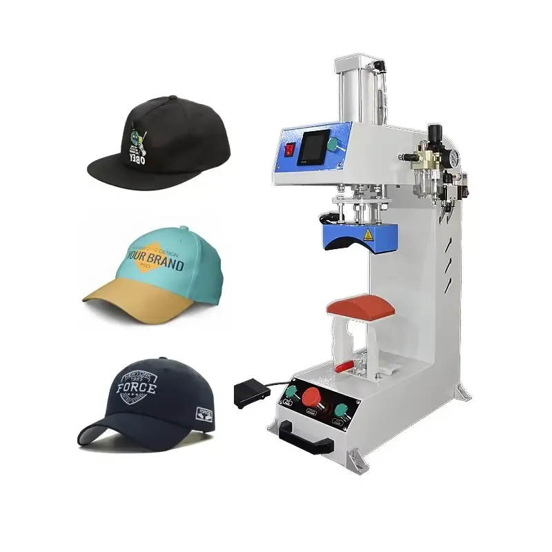 Semi-Automatic Pneumatic Hat Press Machine for Custom Cap Workshops