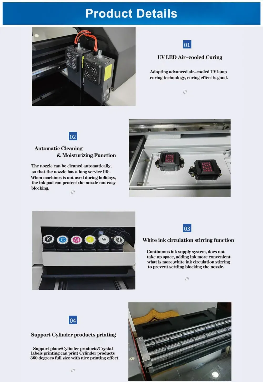 6090 UV Printer for Flatbed Custom Product Decoration detail 3