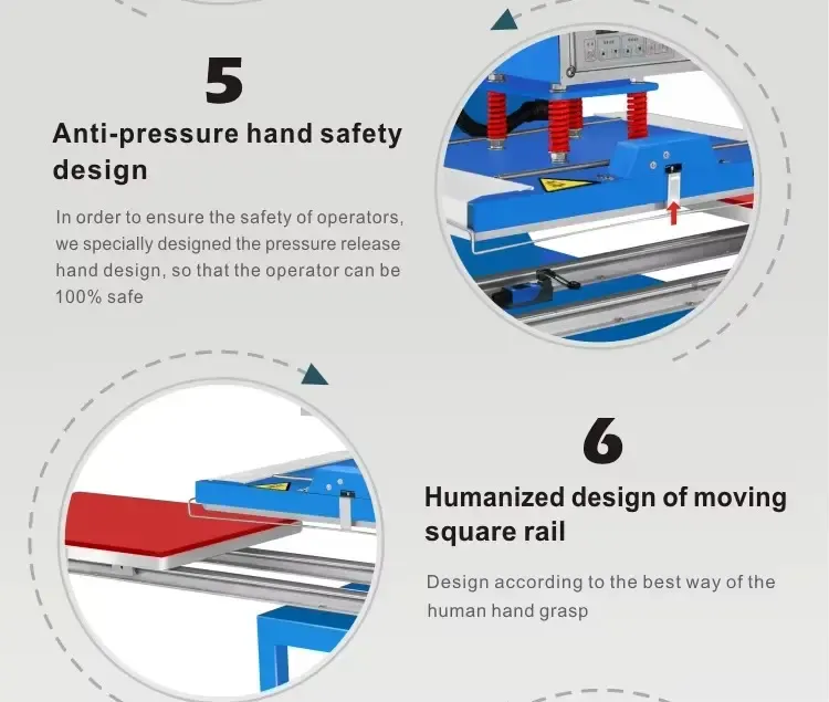 70x90cm Hydraulic T-Shirt Heat Press Machine detail 4