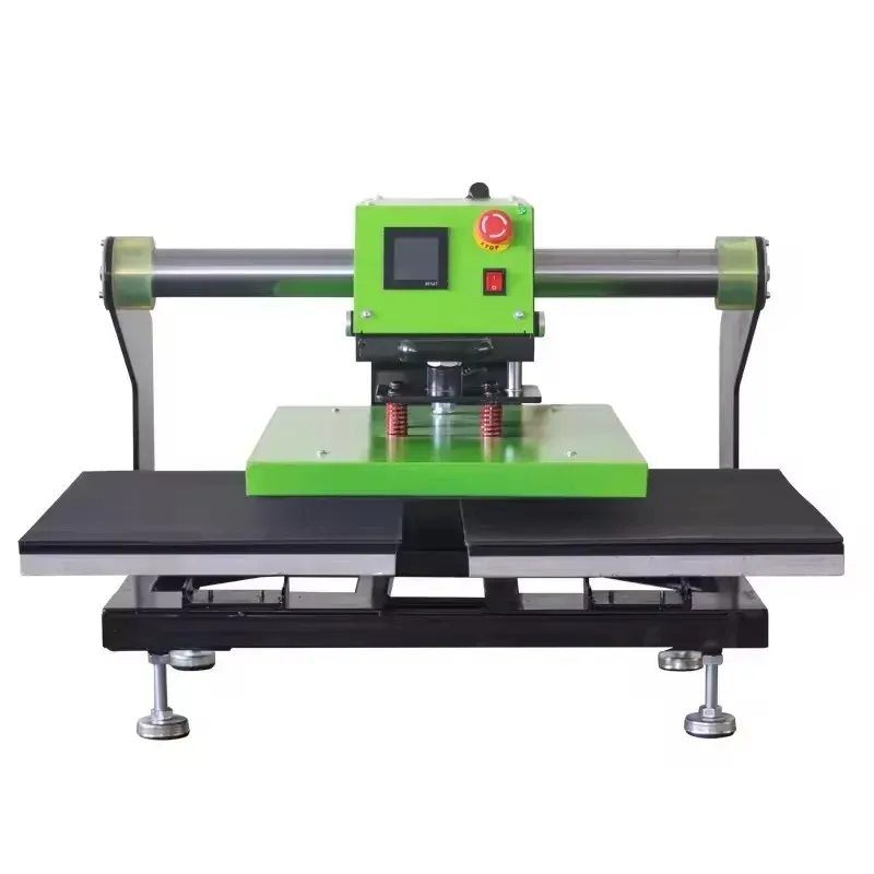 Prensa térmica pneumática de duas bases para produção de transfer eficiente - imagem 2