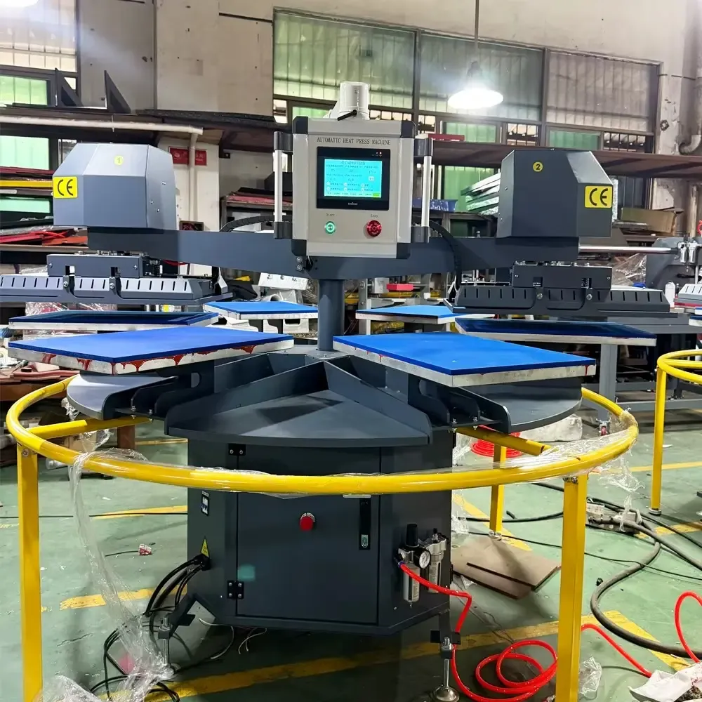 Plancha térmica neumática totalmente automática de dos estaciones - detalle 2