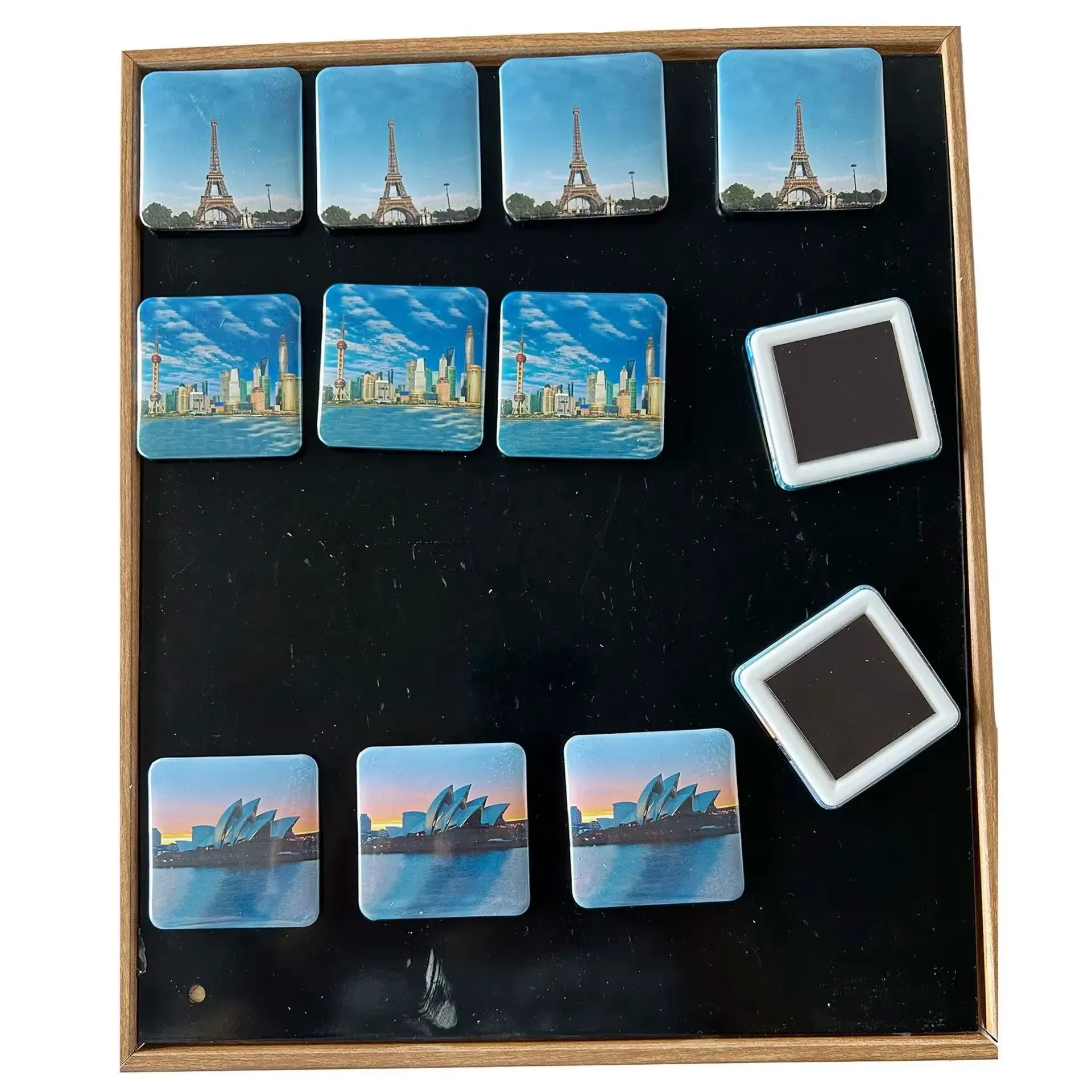 Máquina de ímãs de geladeira quadrados personalizados de 50x50 mm - detalhe 4