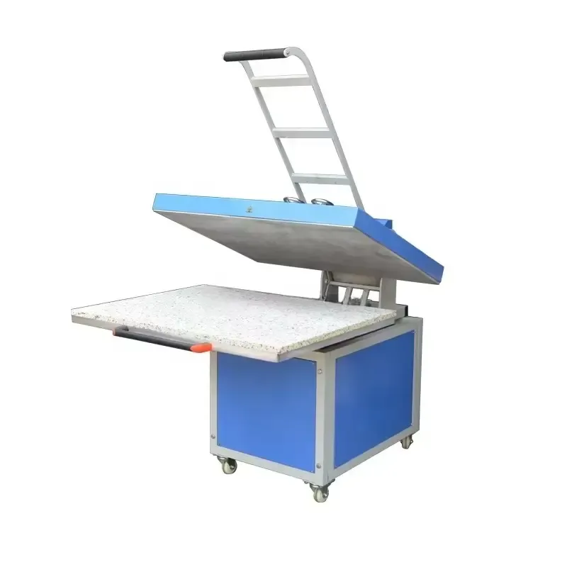 Plancha térmica manual plana de gran formato para producción textil - imagen 2