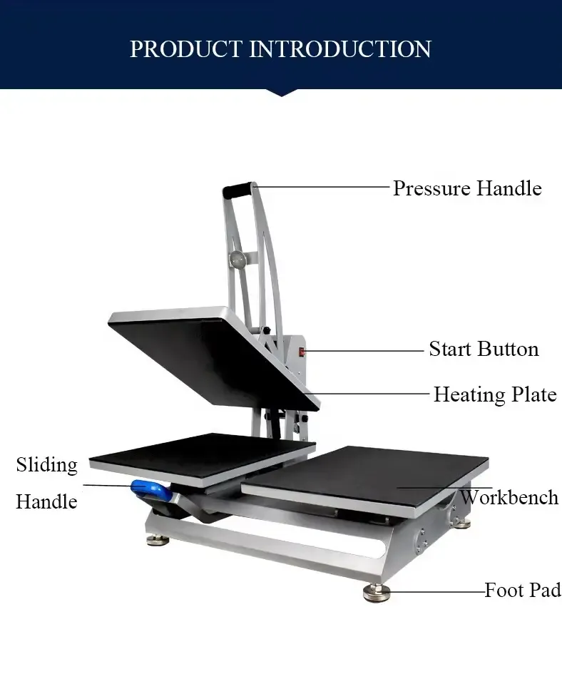 Manual Swing-Away Heat Press Machine with Pull-Out Lower Platen - image 5