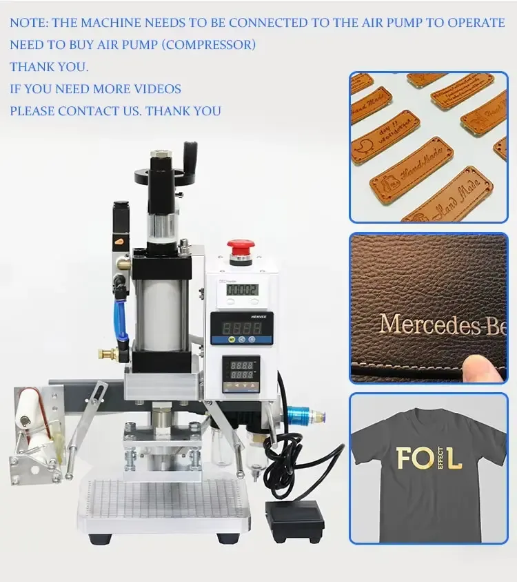 Machine de marquage à chaud doré numérique pour logos personnalisés et décoration de cadeaux - détail 3
