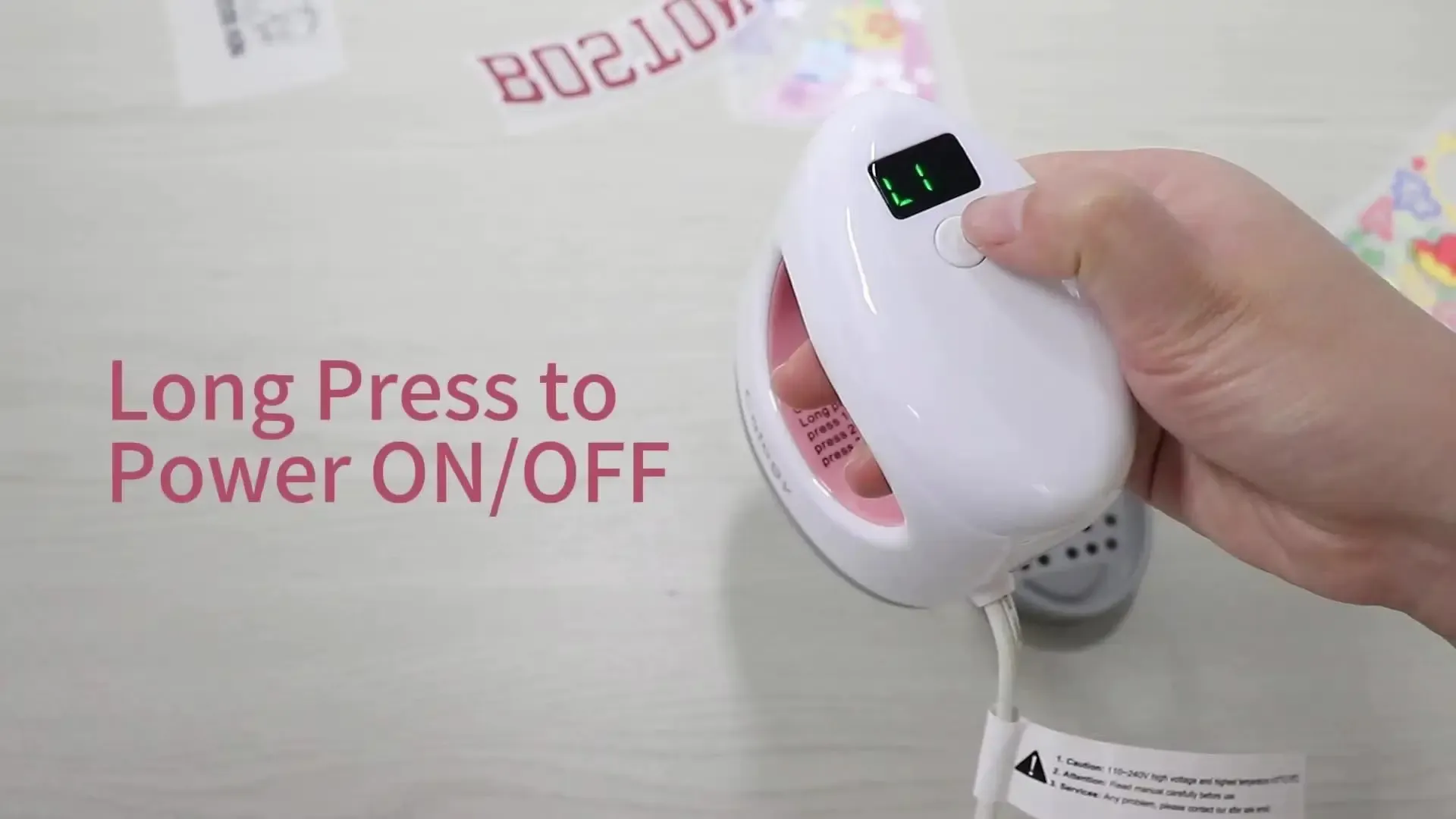 Handheld Portable Electric Heat Press for Craft and Apparel Transfers detail 1