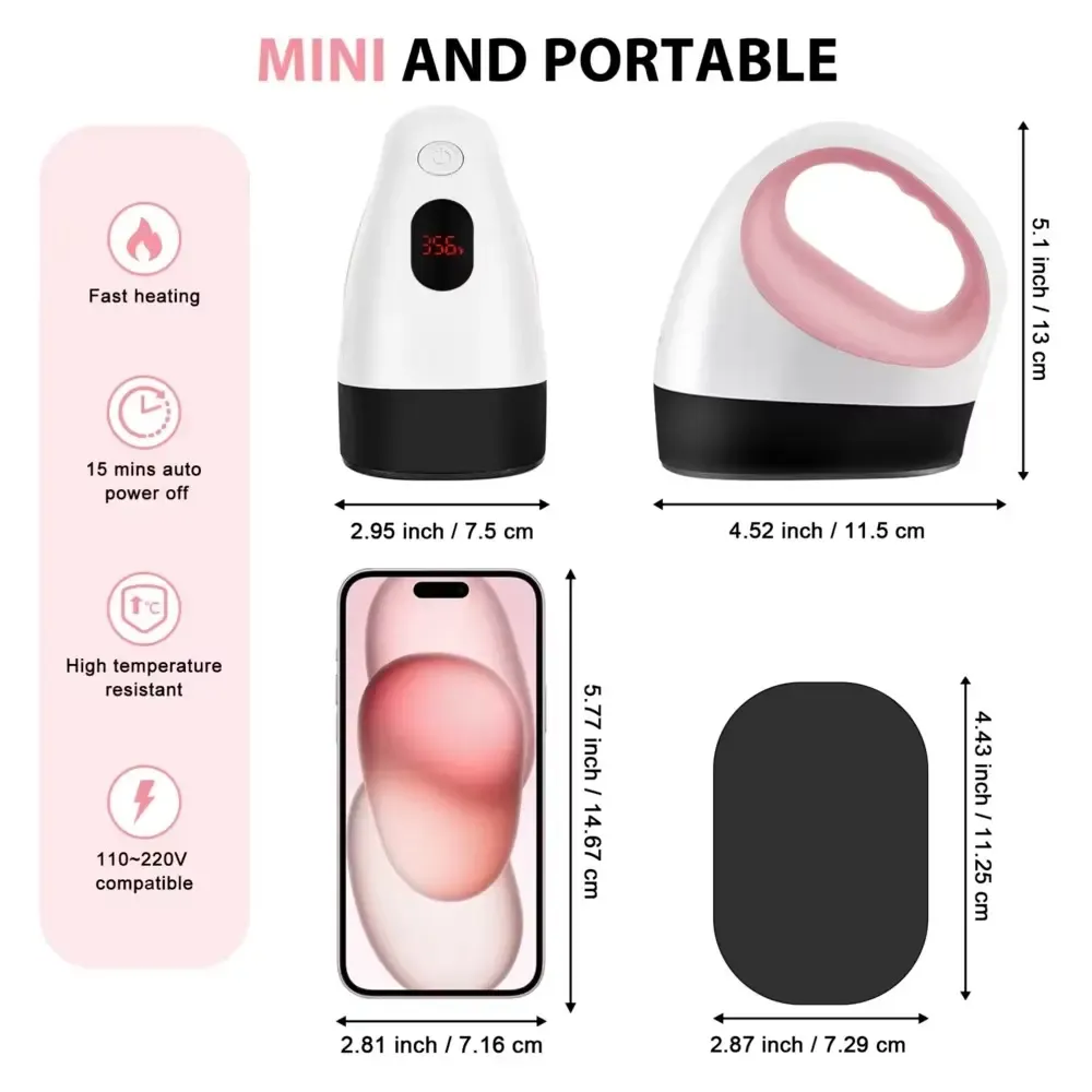 Mini prensa térmica elétrica portátil para artesanato - imagem 4