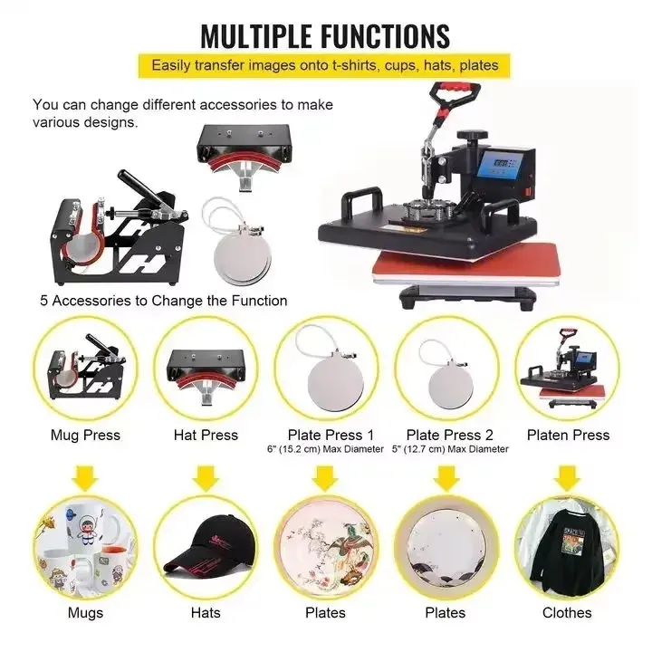 8-in-1 Heat Press Machine for Custom Products detail 4
