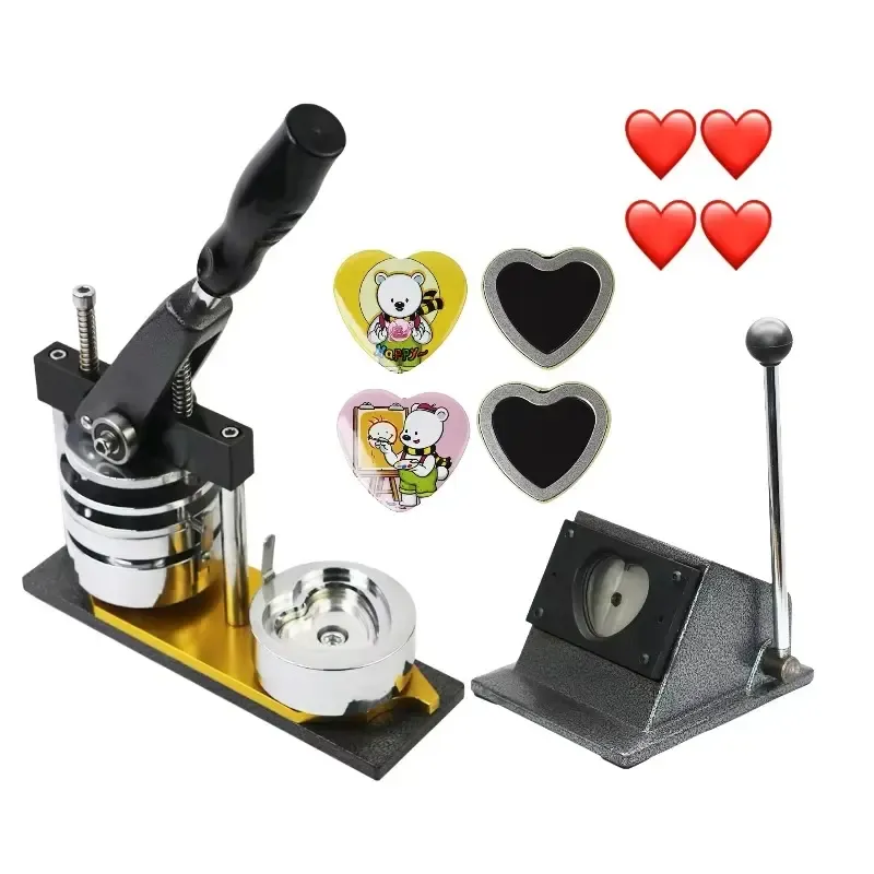 57x53mm Heart Shape Photo Fridge Magnet Making Machine detail 2