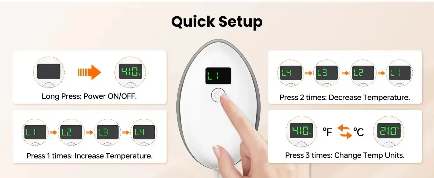 Handheld Portable Electric Heat Press for Craft and Apparel Transfers detail 11