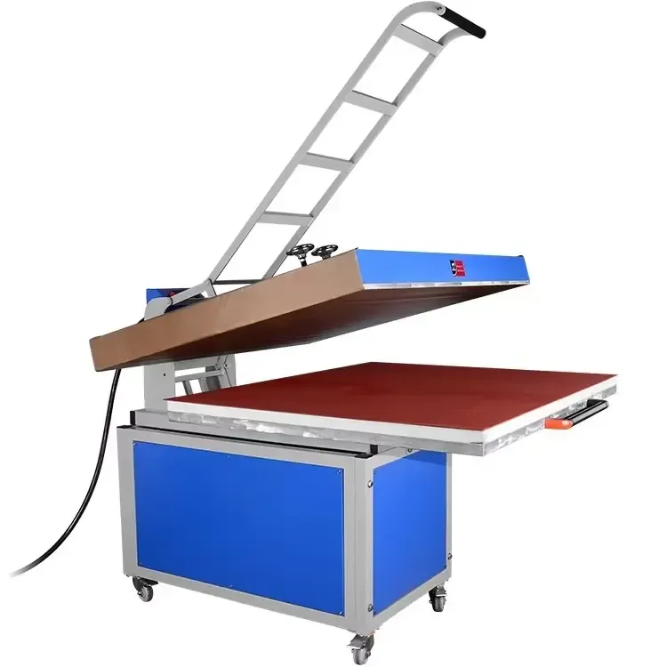 Large Format Manual Flatbed Heat Press Machine for Textile Production