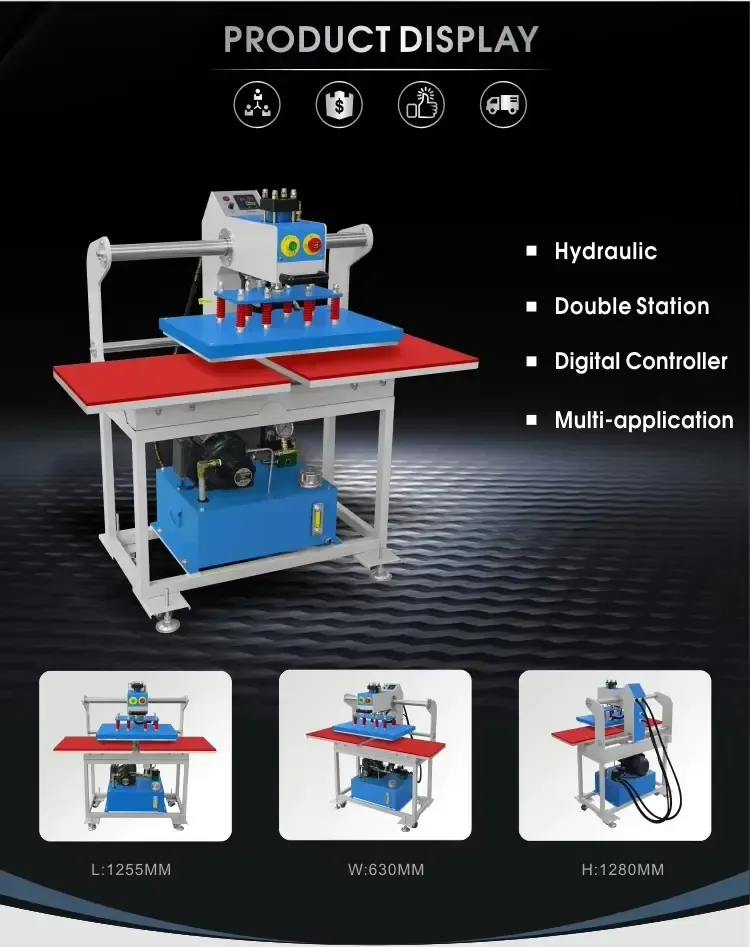 60x40cm Semi-Automatic Hydraulic Heat Press Machine detail 2