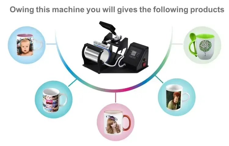 Mug Cup Sublimation Heat Press Machine detail 3