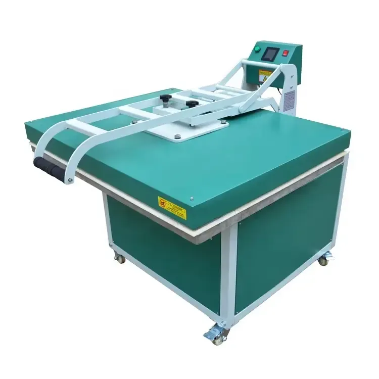 Plancha térmica manual plana de gran formato para producción textil - detalle 1