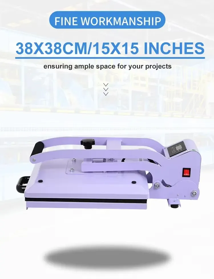 Compact Clamshell Manual Heat Press Machine for T-Shirt Customization detail 5