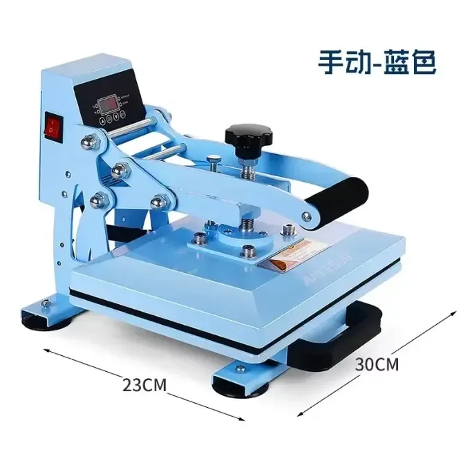 Pink Swing-Away Manual Heat Press for Apparel Customization - image 4